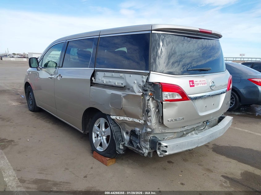 Vin: jn8ae2kp5d9063810, lot: 44762632, nissan quest sv 20133