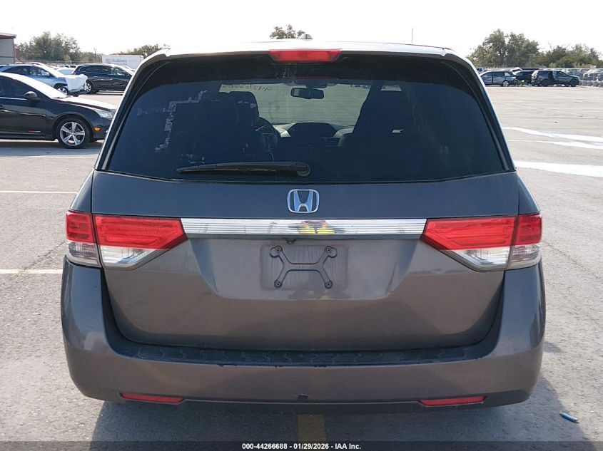 2016 Honda Odyssey Ex-L VIN: 5FNRL5H61GB153681 Lot: 44266688
