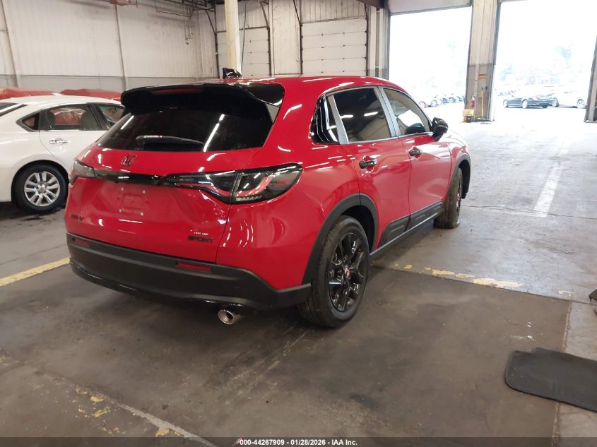 2025 Honda Hr-V Awd Sport VIN: 3CZRZ2H54SM718606 Lot: 44267909