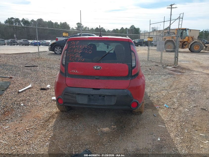 2016 Kia Soul + VIN: KNDJP3A50G7862020 Lot: 44268074