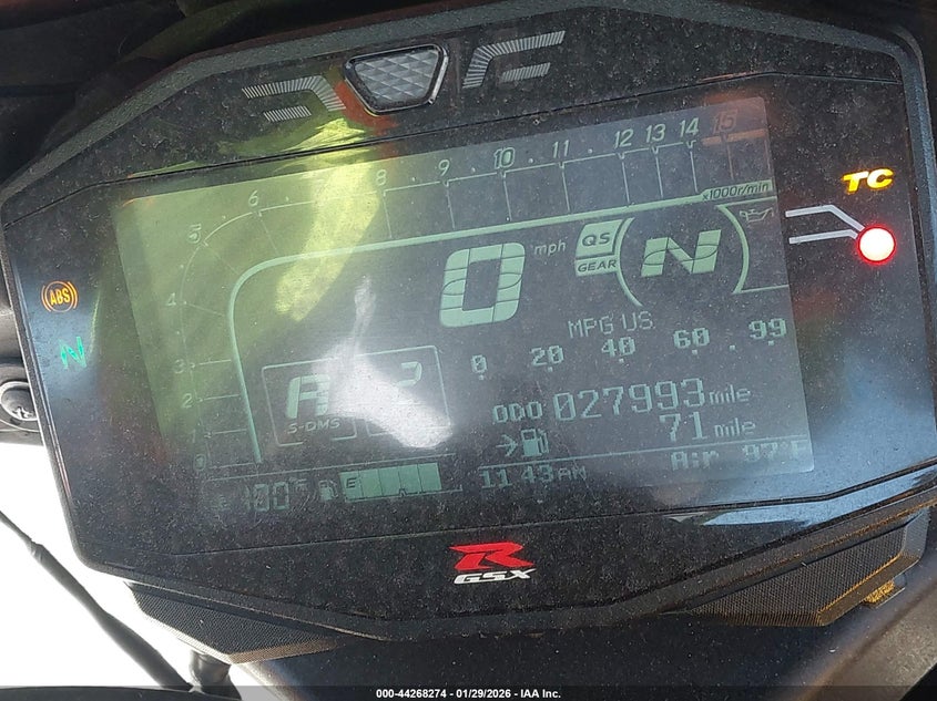 2017 Suzuki Gsx-R1000 R VIN: JS1DM11M2H2100012 Lot: 44268274