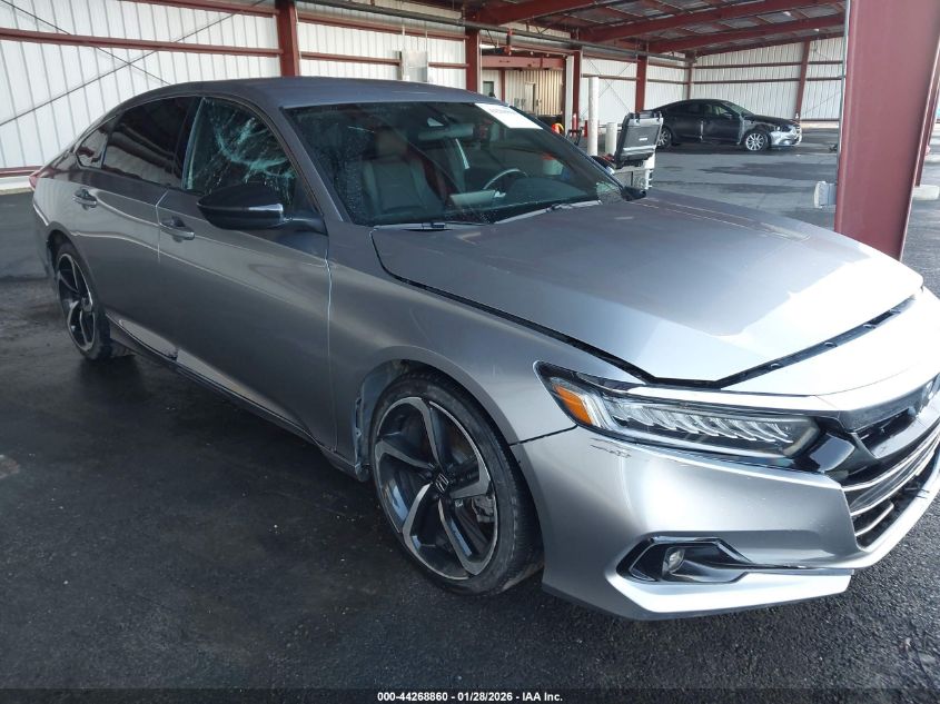 2022 Honda Accord Hybrid Sport VIN: 1HGCV3F20NA002276 Lot: 44268860