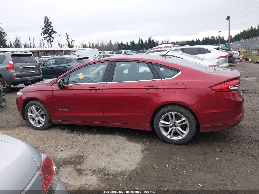 2018 Ford Fusion Hybrid Se VIN: 3FA6P0LUXJR205515 Lot: 44269187