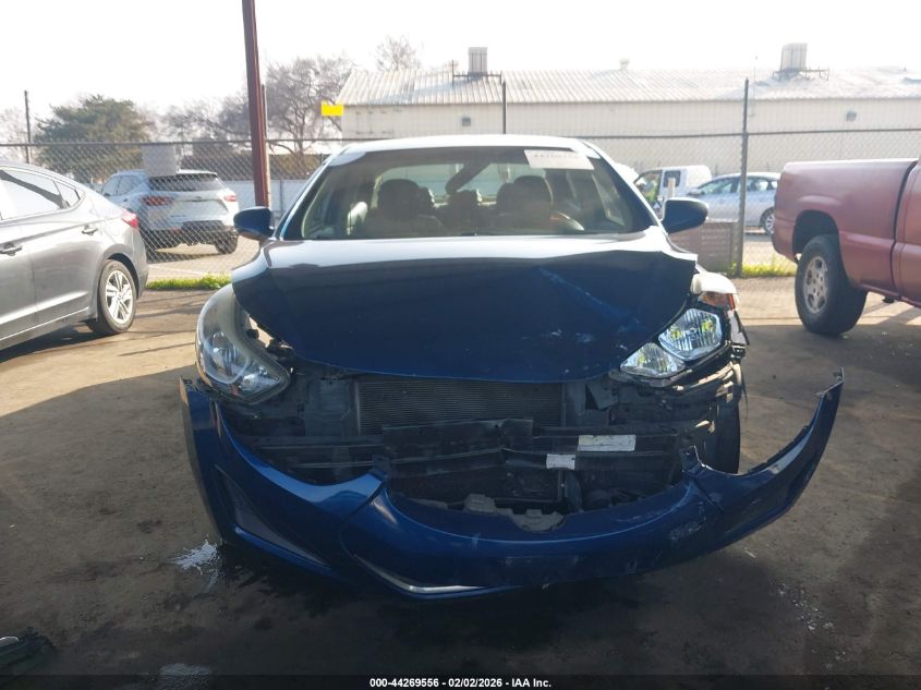 2016 Hyundai Elantra Se VIN: KMHDH4AE6GU650364 Lot: 44269556