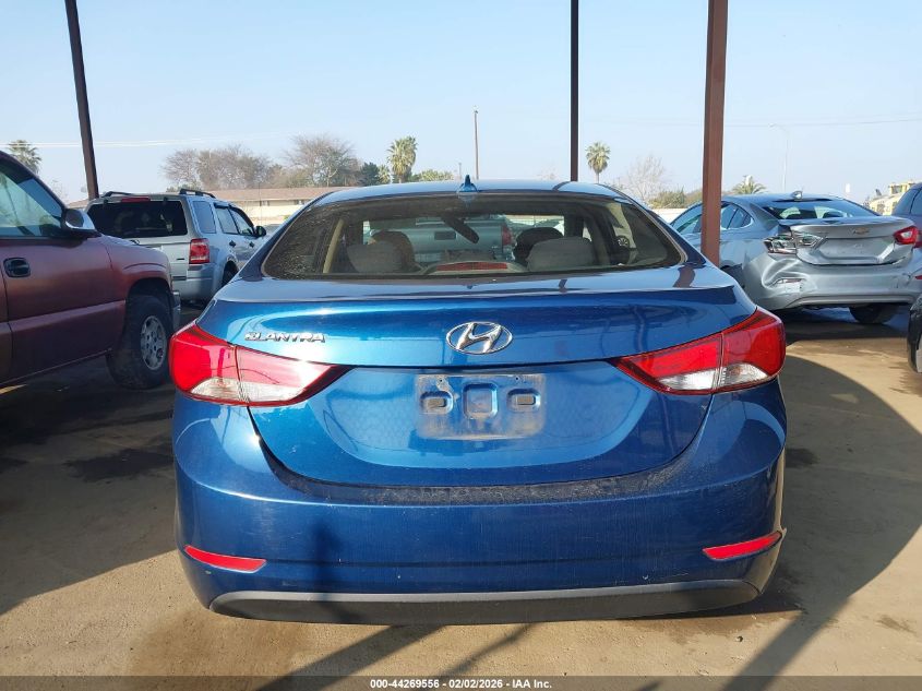 2016 Hyundai Elantra Se VIN: KMHDH4AE6GU650364 Lot: 44269556
