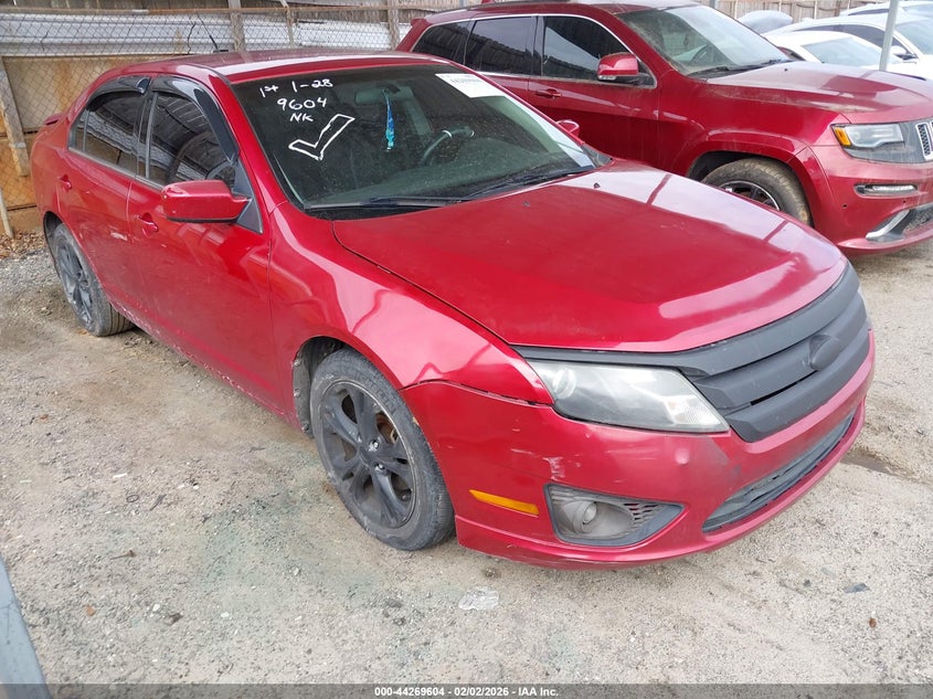 Vin: 3fahp0ha0cr427054, lot: 44765881, ford fusion se 20121