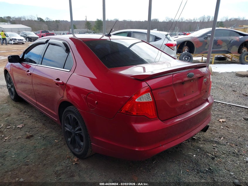 Vin: 3fahp0ha0cr427054, lot: 44765881, ford fusion se 20123
