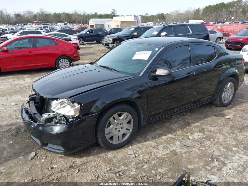 1C3CDZAB2CN266105 2012 Dodge Avenger 2.4 Se black