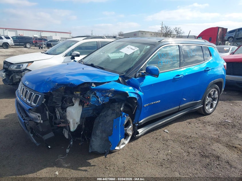 Vin: 3c4njccb9lt110375, lot: 44766980, jeep compass limited fwd 20202