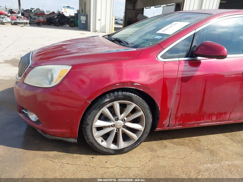 2012 Buick Verano 2.4 red Lot 111044270716 Vin 1G4PP5SK2C4148231