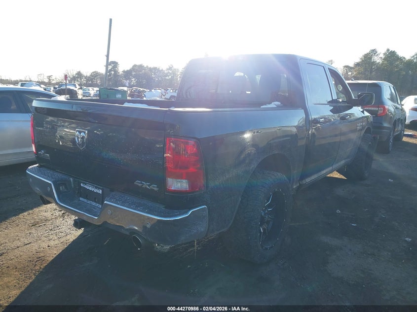 Vin: 1c6rr7lt4hs666541, lot: 44767306, ram 1500 big horn  4x4 5'7 box 20174