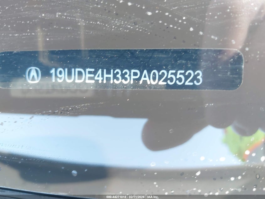 2023 Acura Integra A-Spec VIN: 19UDE4H33PA025523 Lot: 44271018