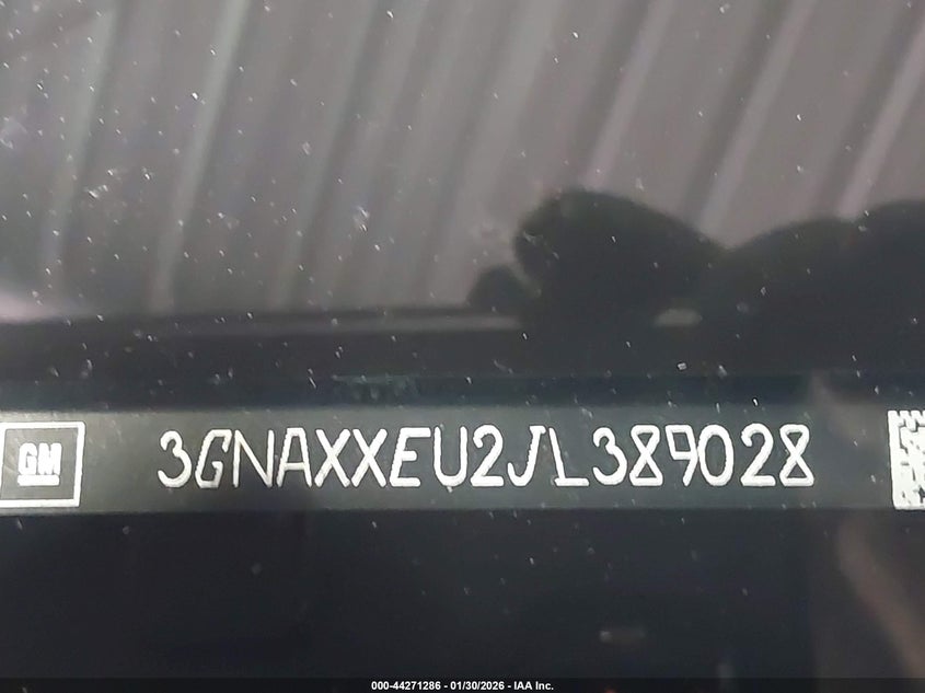 2018 Chevrolet Equinox Premier VIN: 3GNAXXEU2JL389028 Lot: 44271286