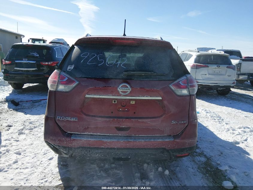 2016 Nissan Rogue Sl VIN: 5N1AT2MV4GC925642 Lot: 44272414