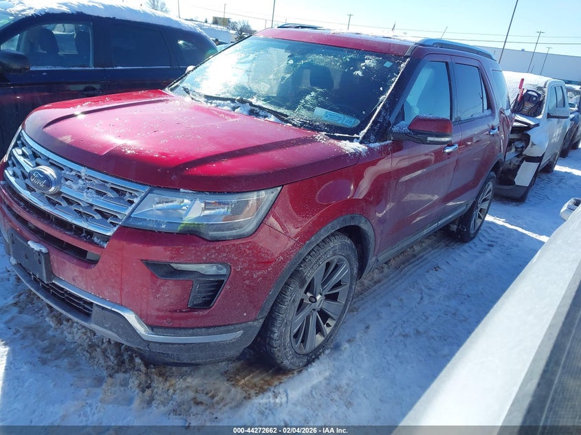 2018 Ford Explorer 3.5 Limited red Lot 111044272662 Vin 1FM5K8F81JGB76491