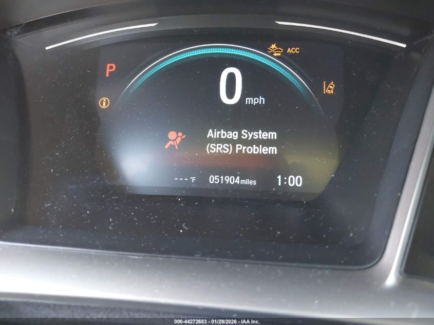 2020 Honda Civic Ex VIN: 19XFC1F36LE019107 Lot: 44272683