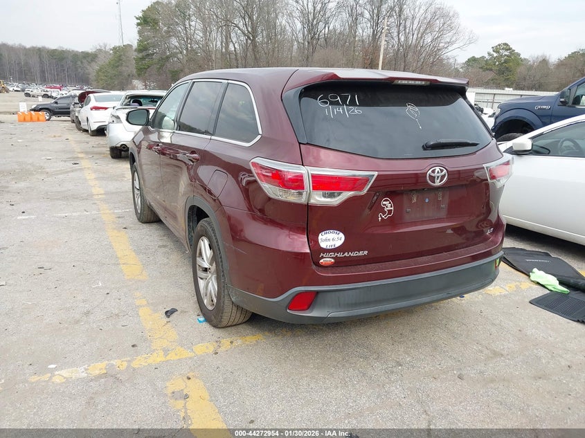 2015 Toyota Highlander Le V6