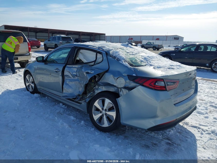 Vin: knagn4ad4g5091955, lot: 44769715, kia optima hybrid ex 20163
