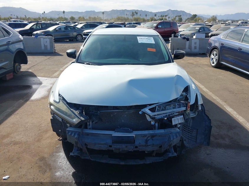 2019 Nissan Maxima 3.5 3.5 S white Lot 111044273667 Vin 1N4AA6AV9KC376735