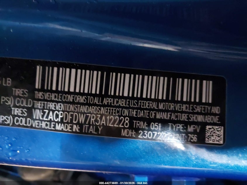 2024 Dodge Hornet R/T Plus Eawd VIN: ZACPDFDW7R3A12228 Lot: 44273689