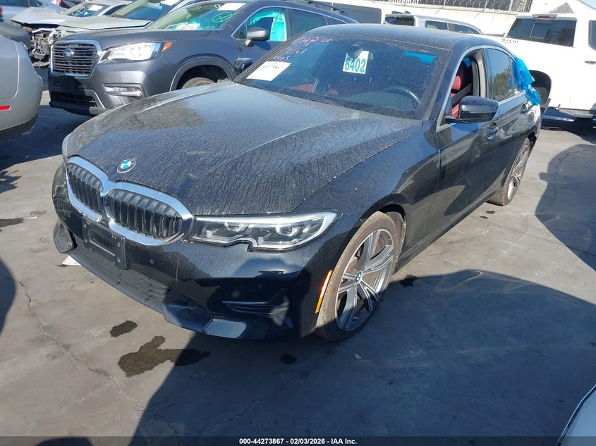 2022 BMW 330I 2.0L I-4 DI, DOHC, V(VIN: 3MW5R1J06N8C23041