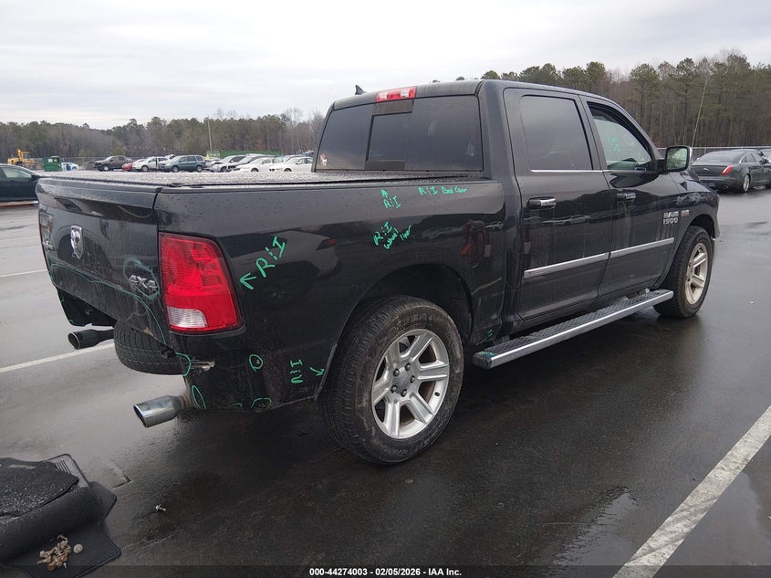2017 Ram 1500 5.7 Ram Lone Star Silver 4X4 5'7 Box black Lot 111044274003 Vin 1C6RR7LTXHS745762