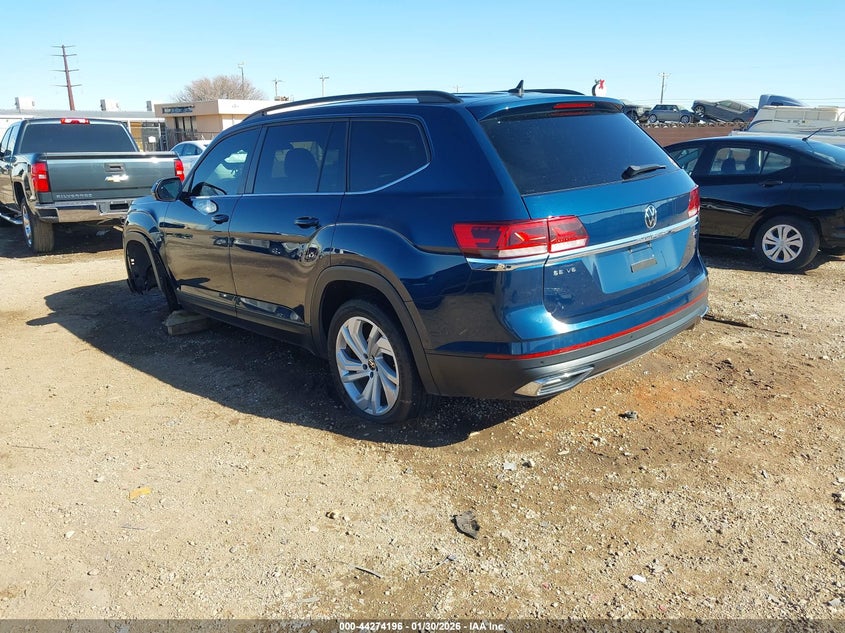 2021 Volkswagen Atlas 3.6L V6 Se W/Technology