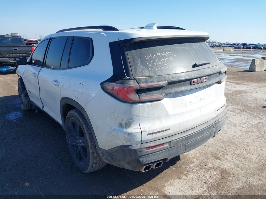 Vin: 1gkenkrs9sj166008, lot: 44771107, gmc acadia fwd elevation 20253