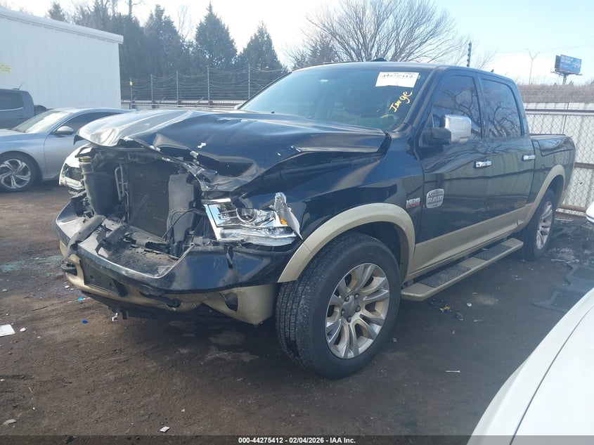 Vin: 1c6rr7pt1ds689067, lot: 44771732, ram 1500 laramie longhorn edition 20132