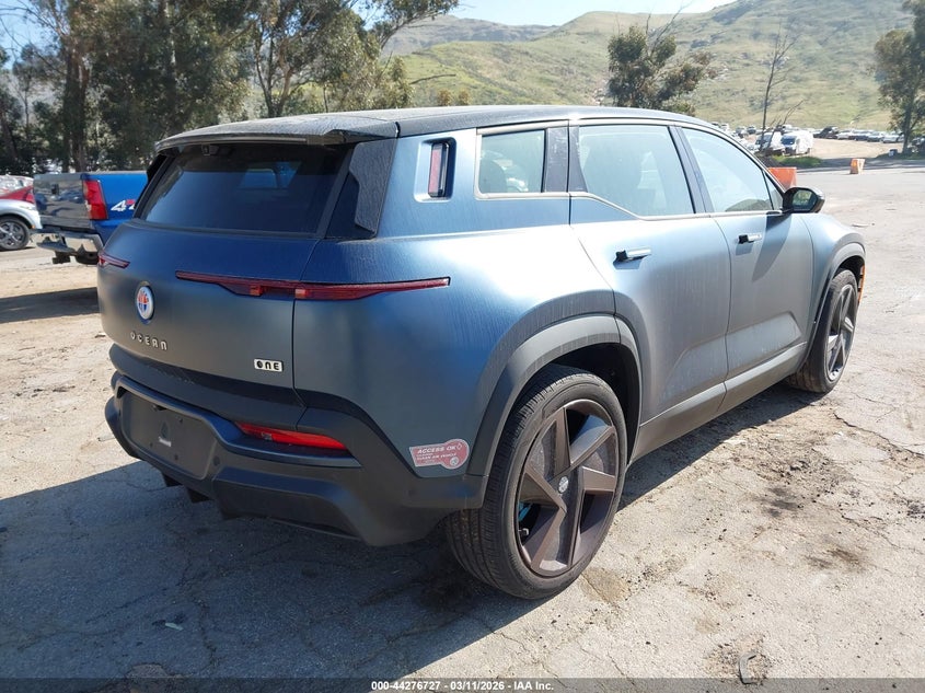 Vin: vcf1zbu21pg002214, lot: 44773047, fisker ocean one 20234