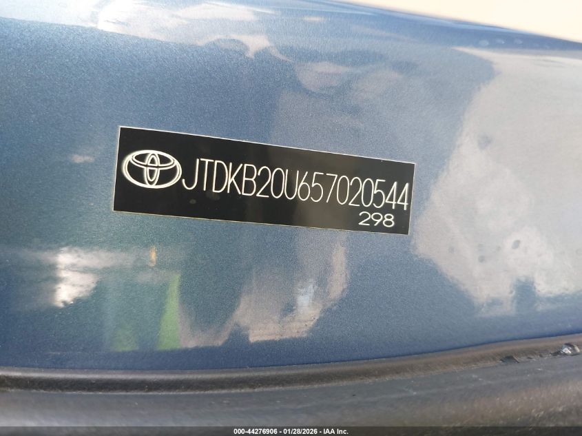 2005 Toyota Prius VIN: JTDKB20U657020544 Lot: 44276906