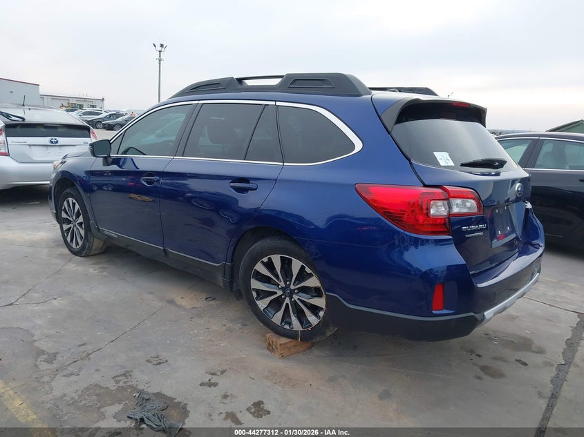 Vin: 4s4bsbncxf3274827, lot: 44773631, subaru outback 2.5i limited 20153
