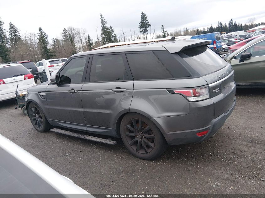 2016 Land Rover Range Rover Sport 3.0L V6 Supercharged Hse VIN: SALWR2VF0GA576385 Lot: 44277324