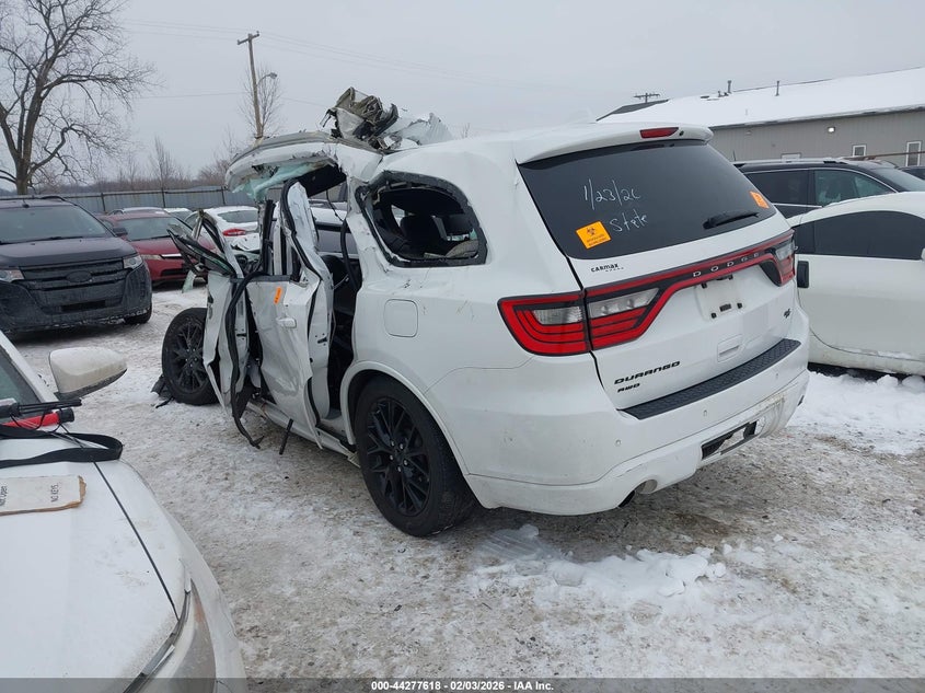 Vin: 1c4sdjct8gc486414, lot: 44773938, dodge durango r/t 20163