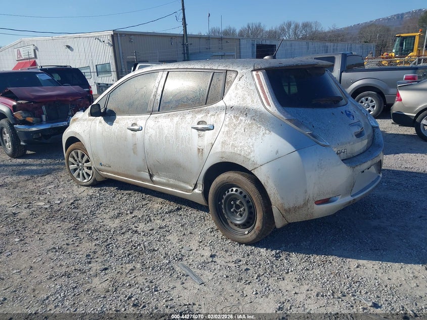 Vin: 1n4az0cp7ft323994, lot: 44774390, nissan leaf s/sl/sv 20153