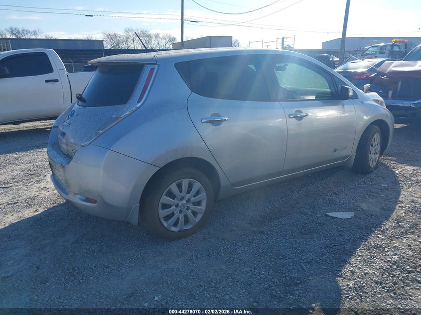 Vin: 1n4az0cp7ft323994, lot: 44774390, nissan leaf s/sl/sv 20154