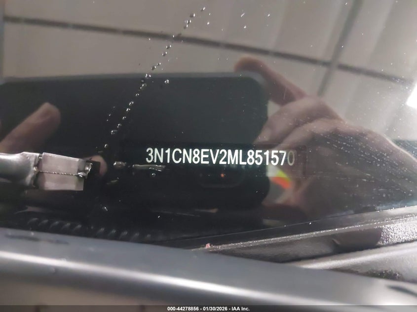2021 Nissan Versa Sv Xtronic Cvt VIN: 3N1CN8EV2ML851570 Lot: 44278856