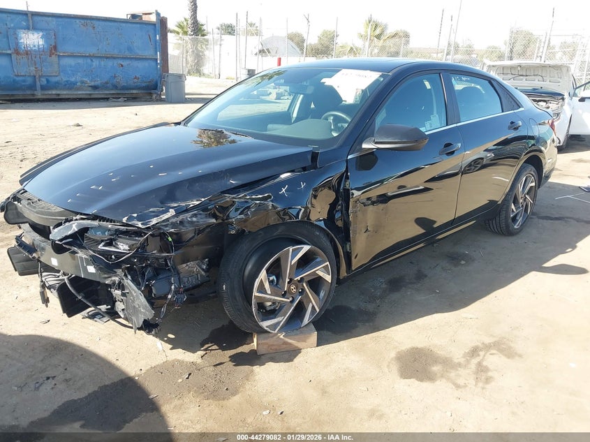 Vin: kmhls4dg9su853767, lot: 44775402, hyundai elantra sel convenience 20252