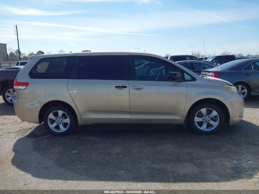 2011 Toyota Sienna VIN: 5TDKA3DC6BS001438 Lot: 44279323
