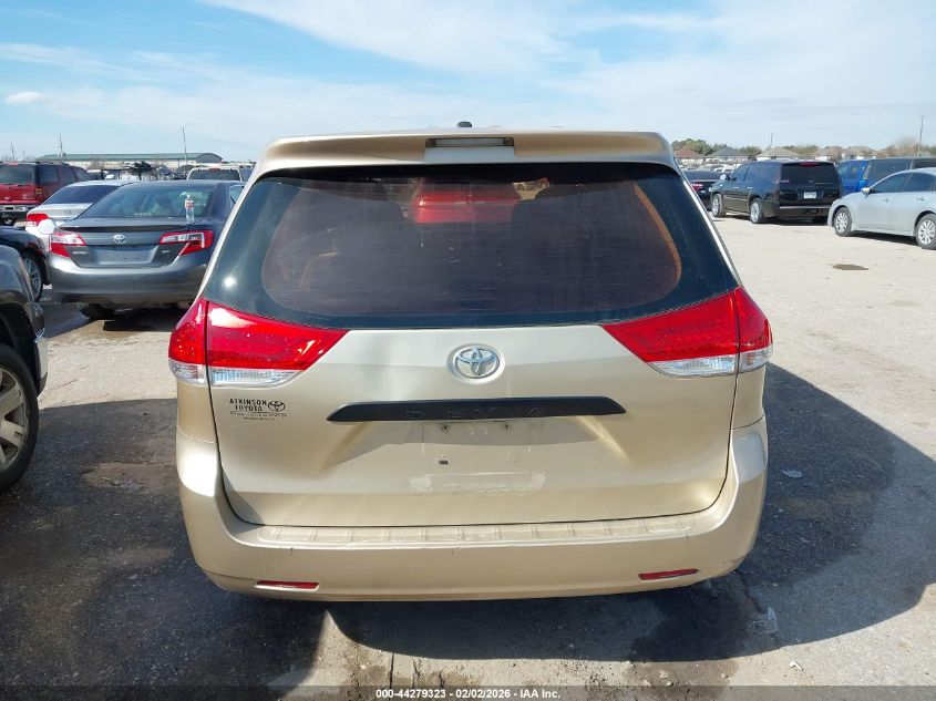 2011 Toyota Sienna VIN: 5TDKA3DC6BS001438 Lot: 44279323