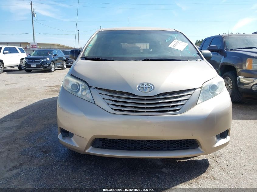 2011 Toyota Sienna VIN: 5TDKA3DC6BS001438 Lot: 44279323