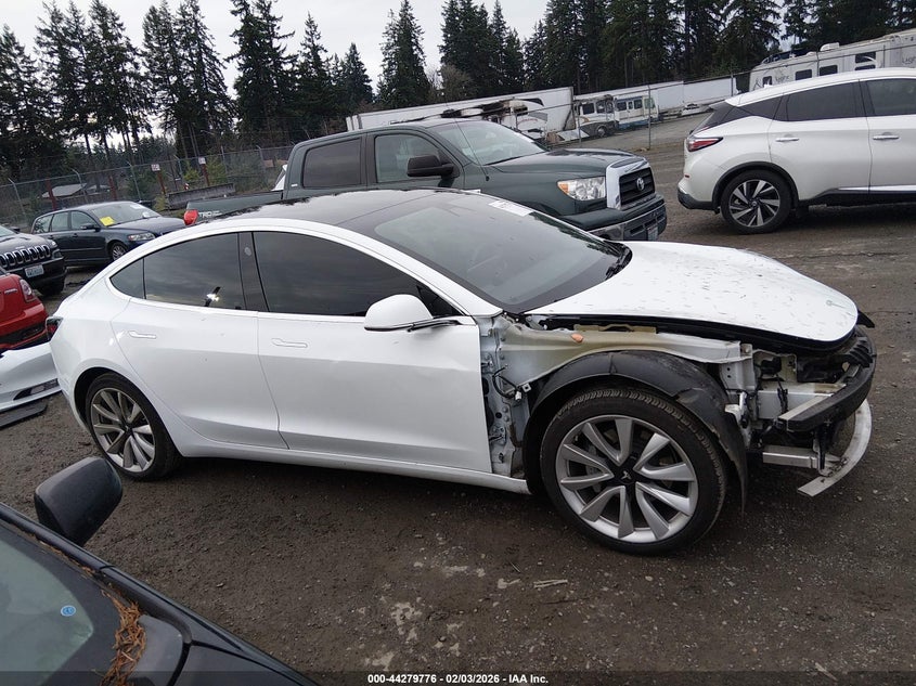 2019 Tesla Model 3 Long Range Performance white Lot 111044279776 Vin 5YJ3E1EB5KF365163