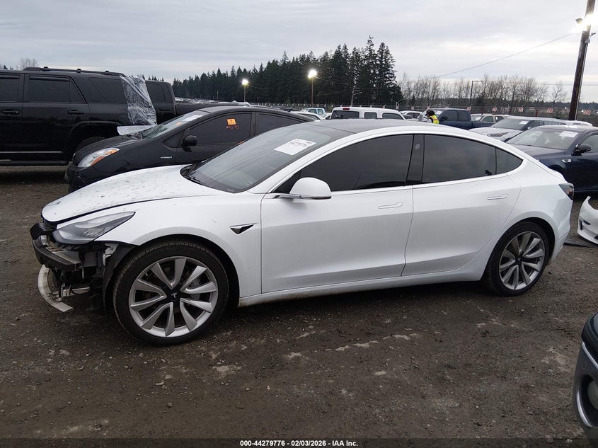2019 Tesla Model 3 Long Range Performance white Lot 111044279776 Vin 5YJ3E1EB5KF365163