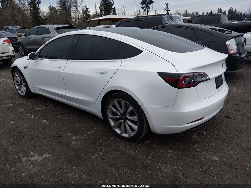 2019 Tesla Model 3 Long Range Performance white Lot 111044279776 Vin 5YJ3E1EB5KF365163