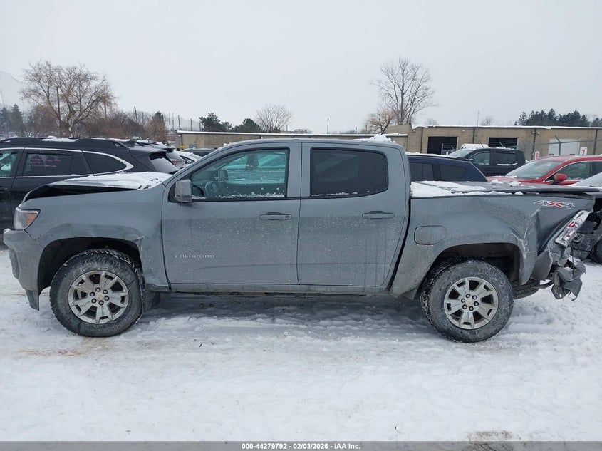 VIN 1GCGTCEN8N1293613 2022 CHEVROLET COLORADO 4WD  SHORT BOX LT