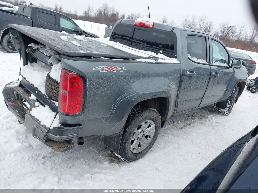 VIN 1GCGTCEN8N1293613 2022 CHEVROLET COLORADO 4WD  SHORT BOX LT