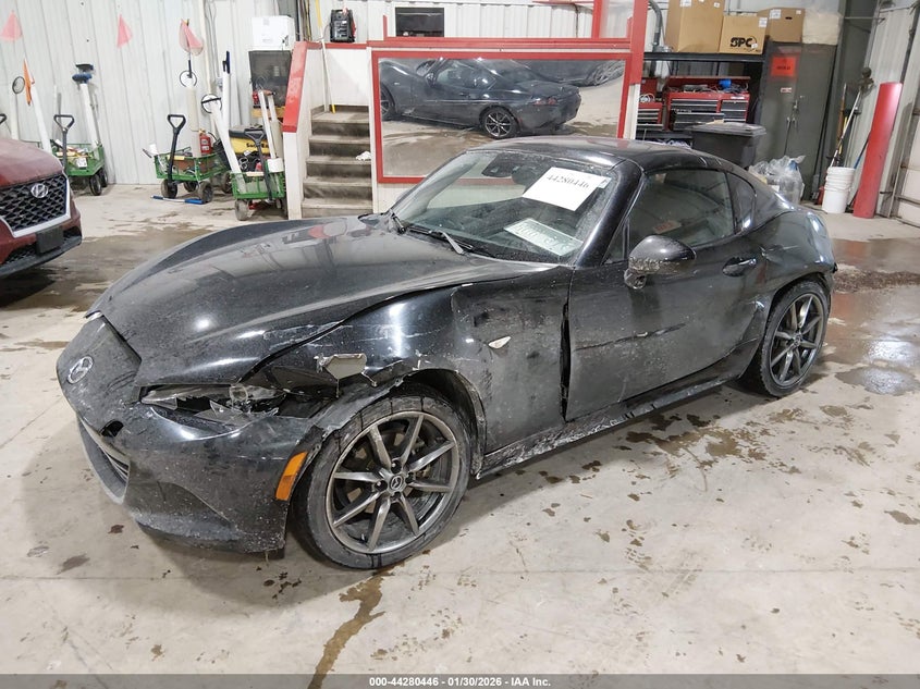 Vin: jm1ndam7xm0451675, lot: 44776782, mazda mx-5 miata rf grand touring 20212