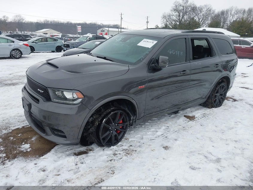 Vin: 1c4sdjgj9jc256042, lot: 44777514, dodge durango srt awd 20182