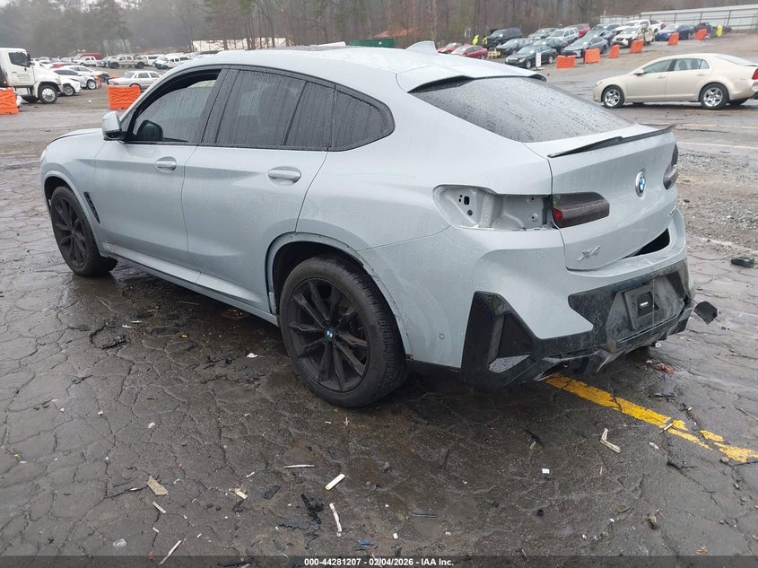 Vin: 5ux33dt04n9k43691, lot: 44777543, bmw x4 xdrive30i 20223