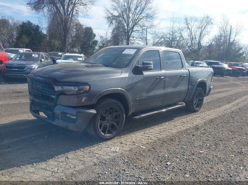 Vin: 1c6srfjp7tn154877, lot: 44777635, ram 1500 laramie  4x4 5'7 box 20262